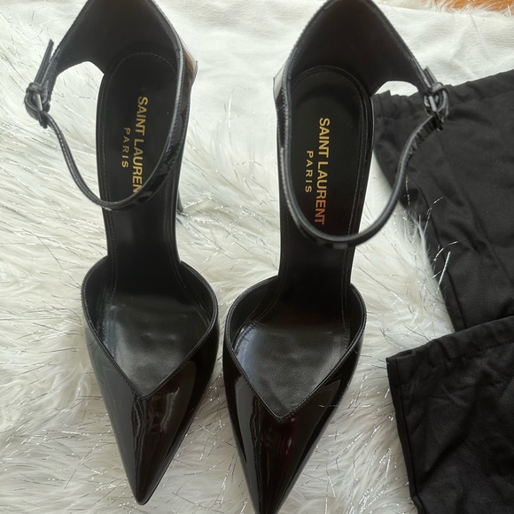 Saint Laurent Women's Black Stiletto Heels - Picture 12 of 13